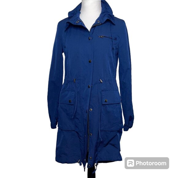 Banana Republic Jackets & Blazers - Banana Republic Women’s Parka Blue XS Nylon Adjustable Waist Jacket Outdoors